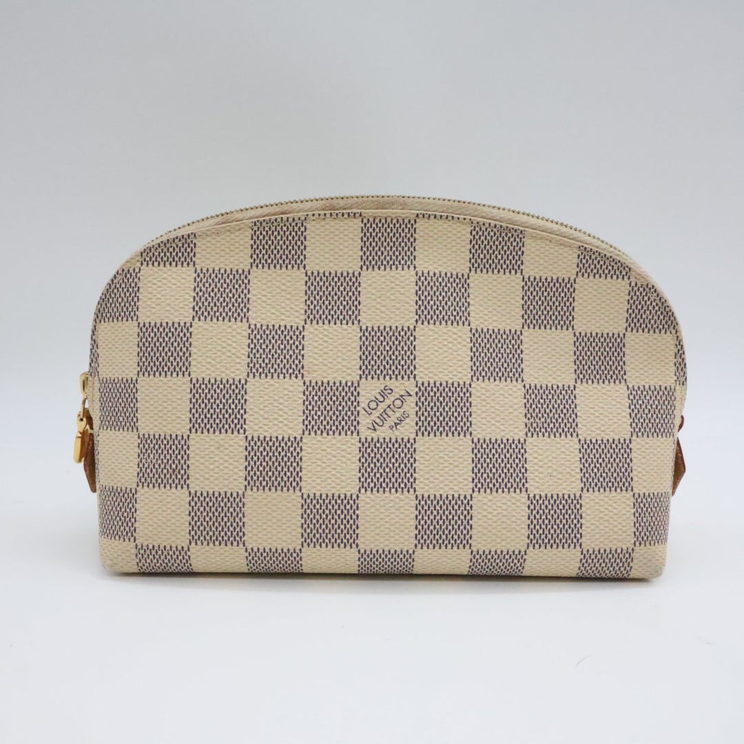 Louis Vuitton Damier Azur Travel Cosmetic PM Pouch - Lux Central