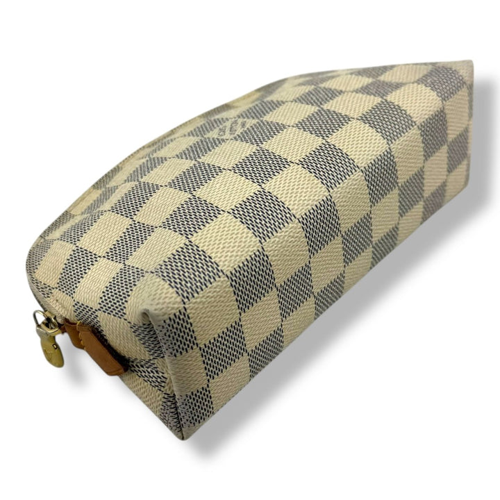 Louis Vuitton Damier Azur Travel Cosmetic PM Pouch - Lux Central