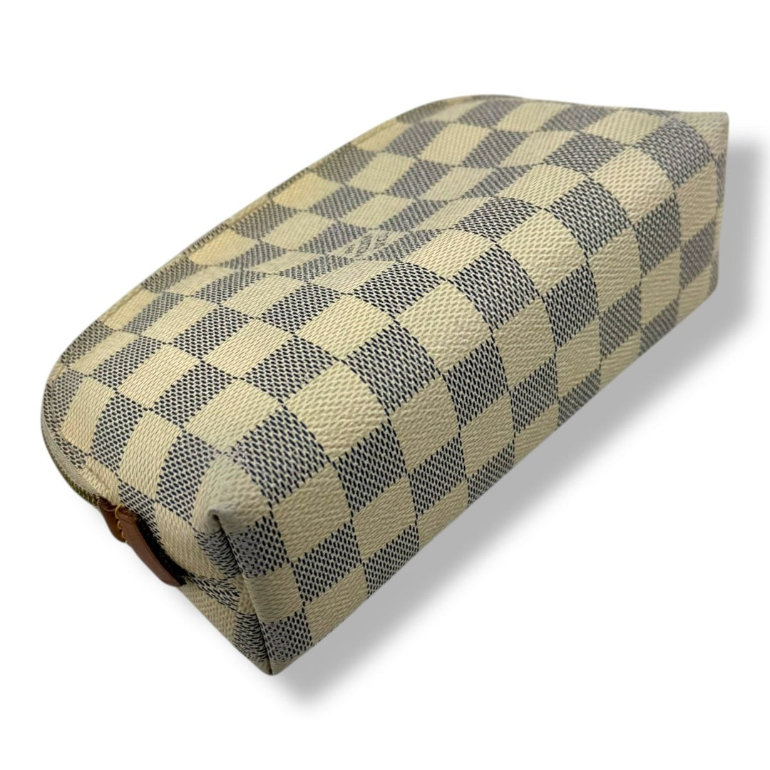 Louis Vuitton Damier Azur Travel Cosmetic PM Pouch - Lux Central