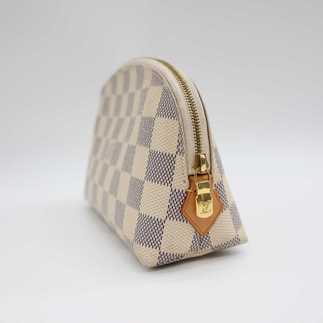 Louis Vuitton Damier Azur Travel Cosmetic PM Pouch - Lux Central