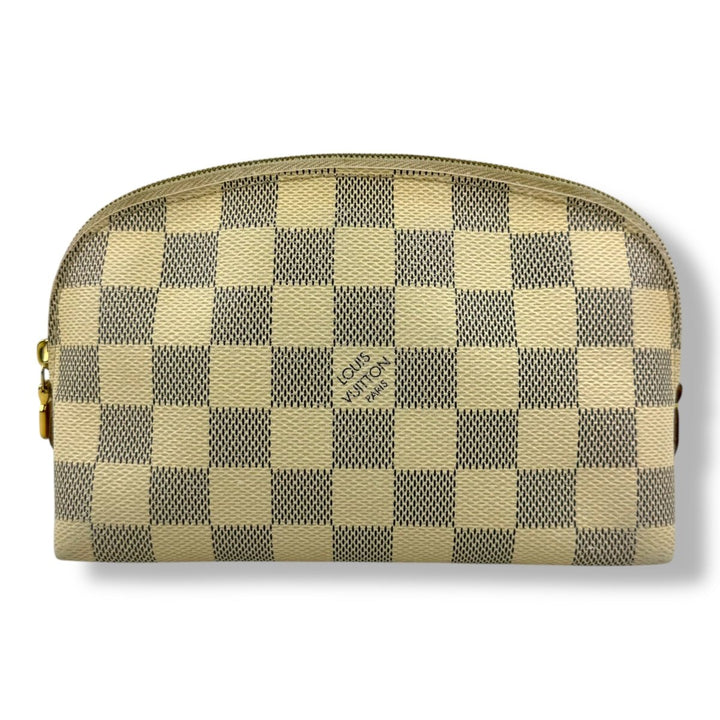 Louis Vuitton Damier Azur Travel Cosmetic PM Pouch - Lux Central