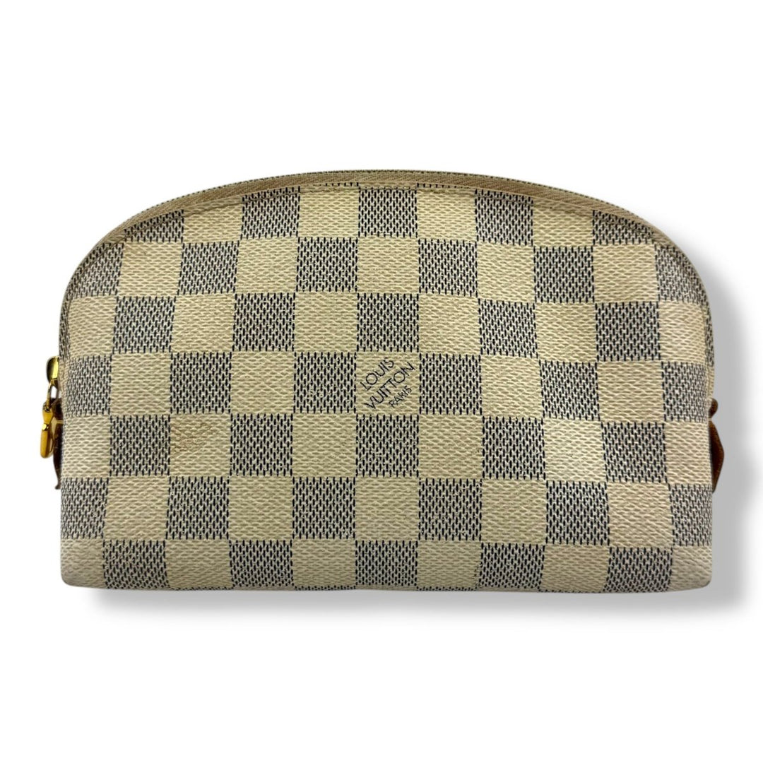 Louis Vuitton Damier Azur Travel Cosmetic PM Pouch - Lux Central