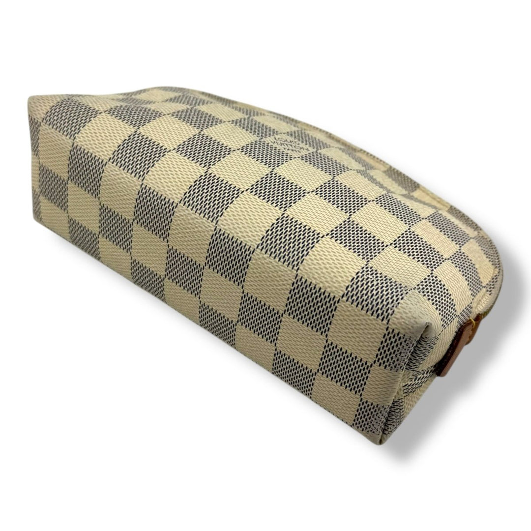 Louis Vuitton Damier Azur Travel Cosmetic PM Pouch - Lux Central