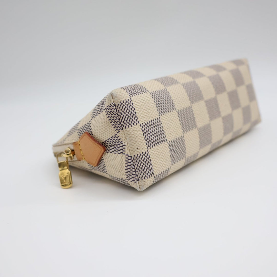 Louis Vuitton Damier Azur Travel Cosmetic PM Pouch - Lux Central