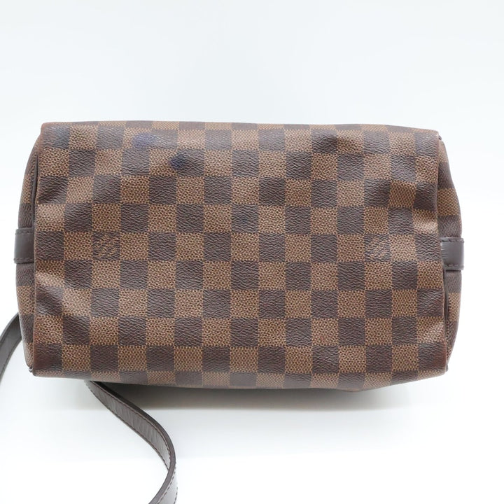 Louis Vuitton Damier Ebene Brown Speedy Bandouliere 25 Handbag - Lux Central