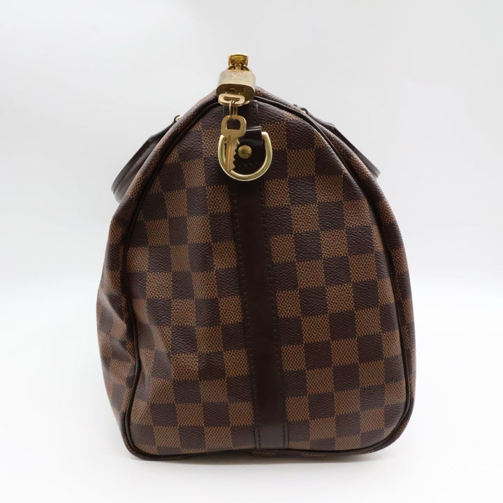 Louis Vuitton Damier Ebene Brown Speedy Bandouliere 35 Handbag - Lux Central