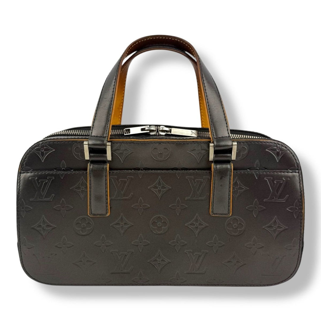 Louis Vuitton Dark Grey Monogram Mat Shelton Handbag - Lux Central