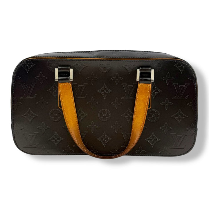 Louis Vuitton Dark Grey Monogram Mat Shelton Handbag - Lux Central