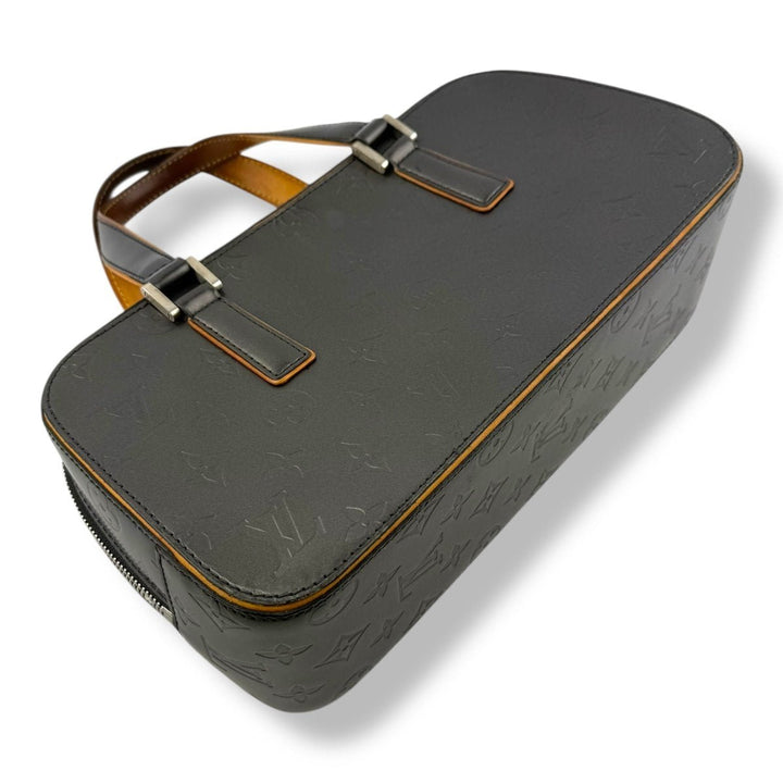 Louis Vuitton Dark Grey Monogram Matte Shelton Handbag - Lux Central