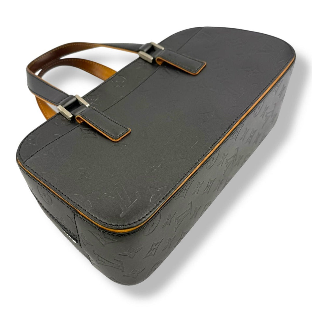 Louis Vuitton Dark Grey Monogram Matte Shelton Handbag - Lux Central