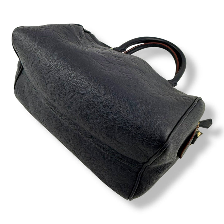 Louis Vuitton Empriente Leather Navy Blue Speedy Bandouliere 25 Handbag - Lux Central