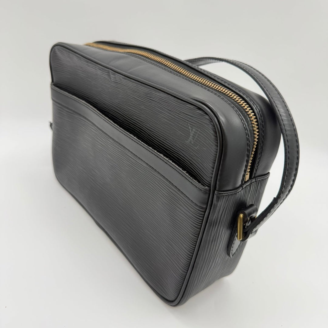 Louis Vuitton Epi Black Black Leather Trocadero 27 Crossbody Bag - Lux Central