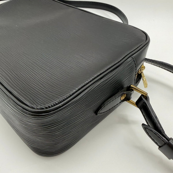 Louis Vuitton Epi Black Black Leather Trocadero 27 Crossbody Bag - Lux Central