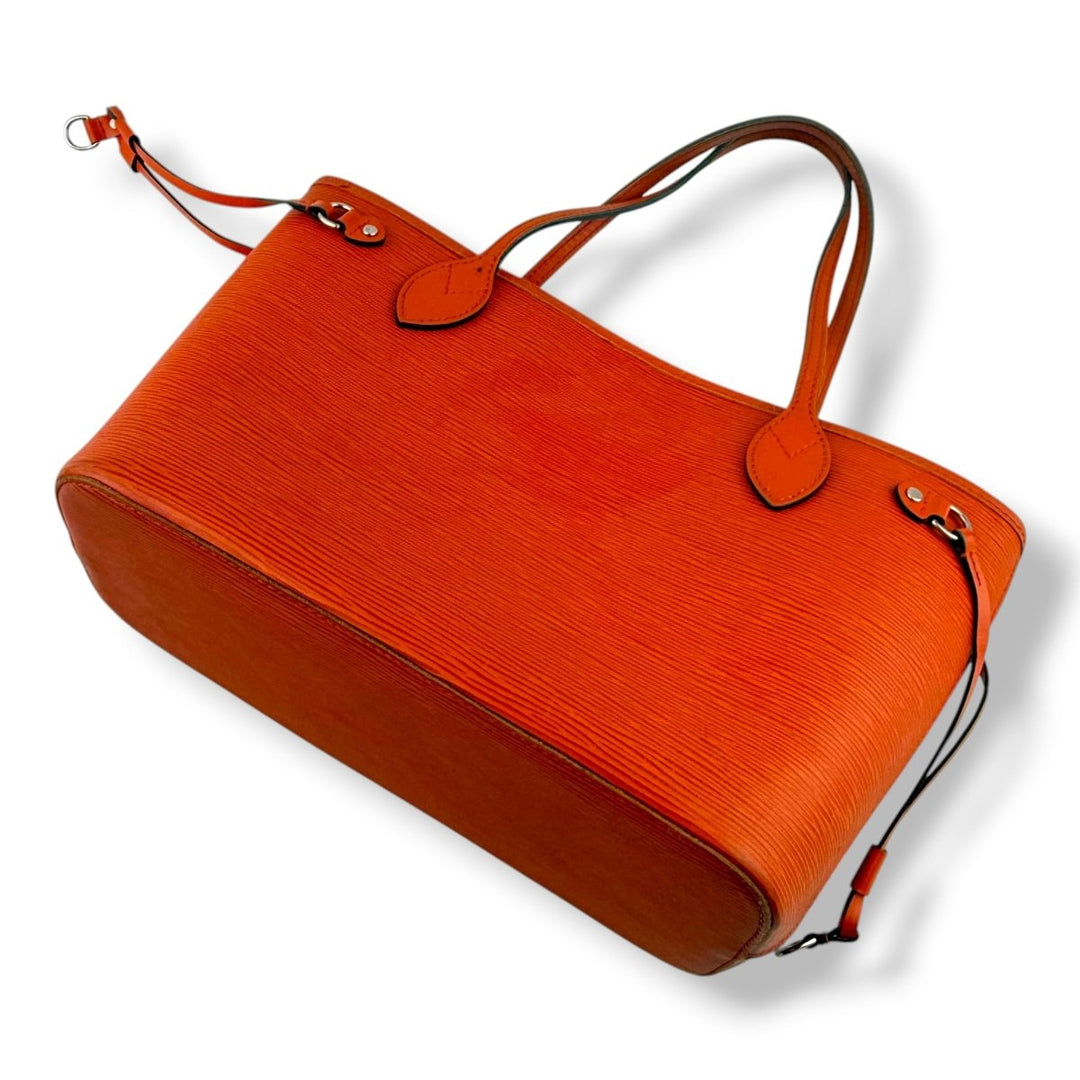 Louis Vuitton Epi Leather Orange Neverfull PM Handbag - Lux Central
