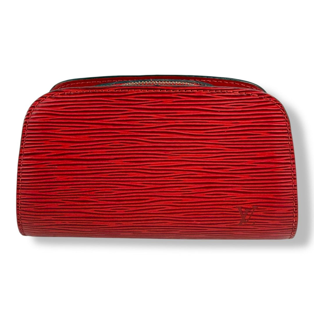 Louis Vuitton Epi Red Dauphine PM Cosmetic Pouch - Lux Central