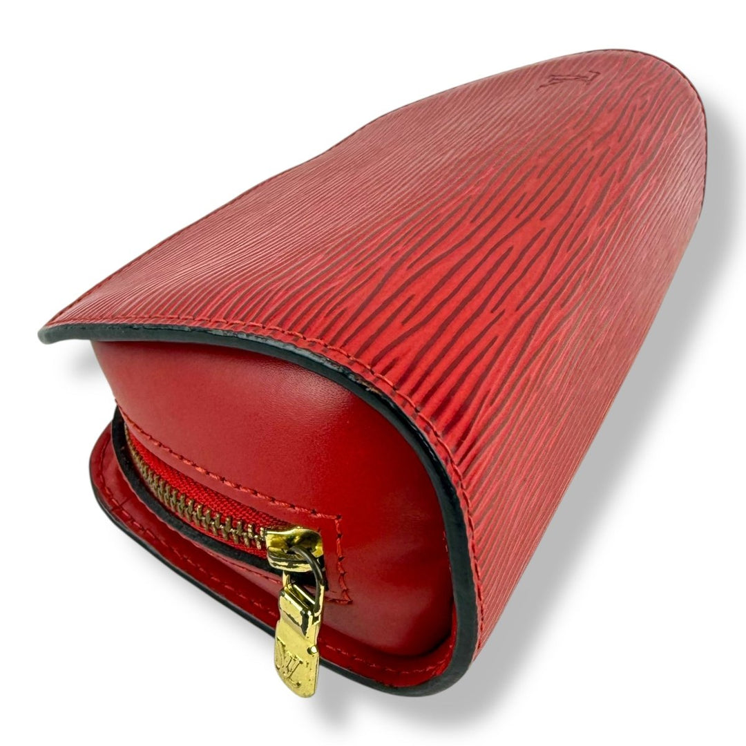Louis Vuitton Epi Red Dauphine PM Cosmetic Pouch - Lux Central