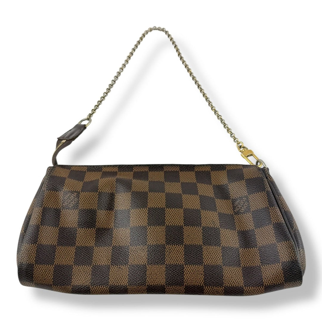 Louis Vuitton Eva Brown Damier Ebene Pochette Handbag - Lux Central