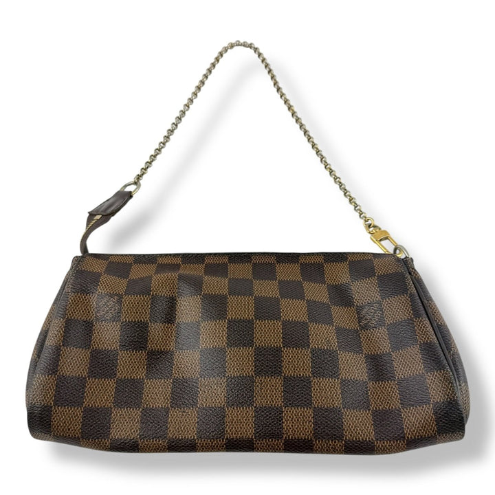 Louis Vuitton Eva Brown Damier Ebene Pochette Handbag - Lux Central