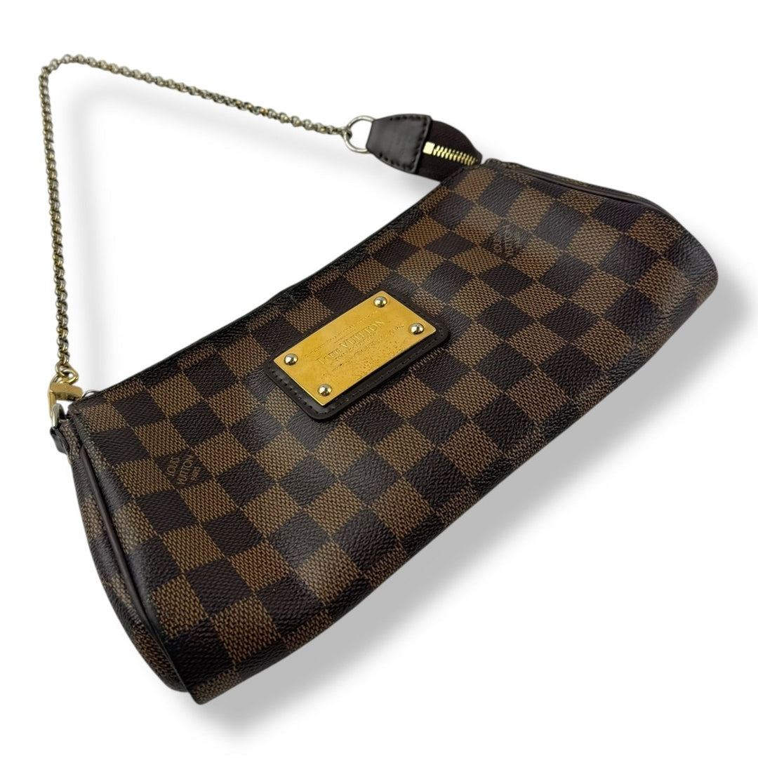 Louis Vuitton Eva Brown Damier Ebene Pochette Handbag - Lux Central