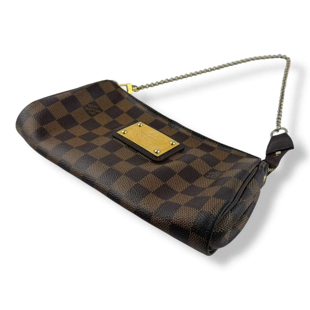 Louis Vuitton Eva Brown Damier Ebene Pochette Handbag - Lux Central