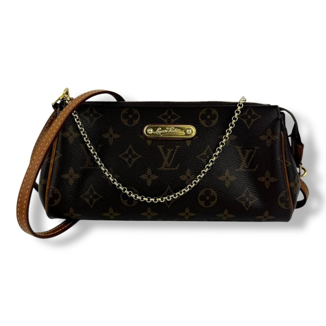 Louis Vuitton Eva Brown Monogram Crossbody Handbag - Lux Central