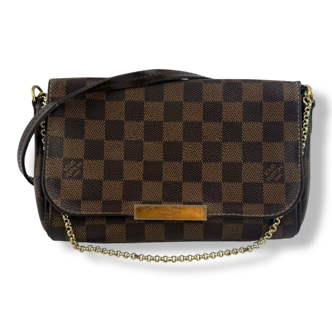 Louis Vuitton Favorite MM Brown Damier Crossbody Handbag - Lux Central