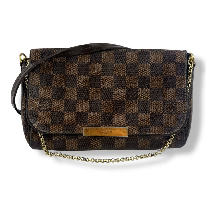 Louis Vuitton Favorite MM Brown Damier Crossbody Handbag - Lux Central