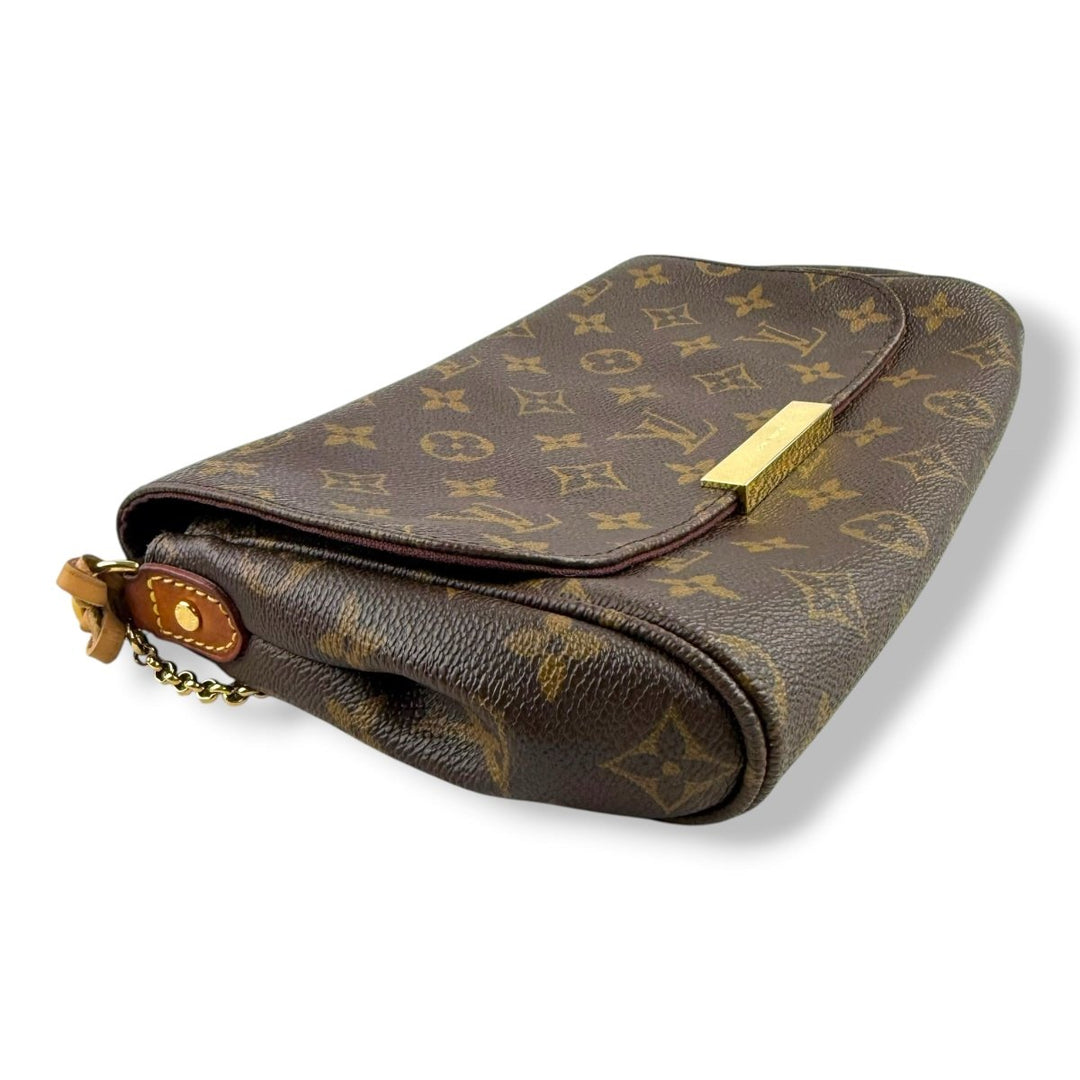 Louis Vuitton Favorite MM Brown Monogram Crossbody Handbag - Lux Central