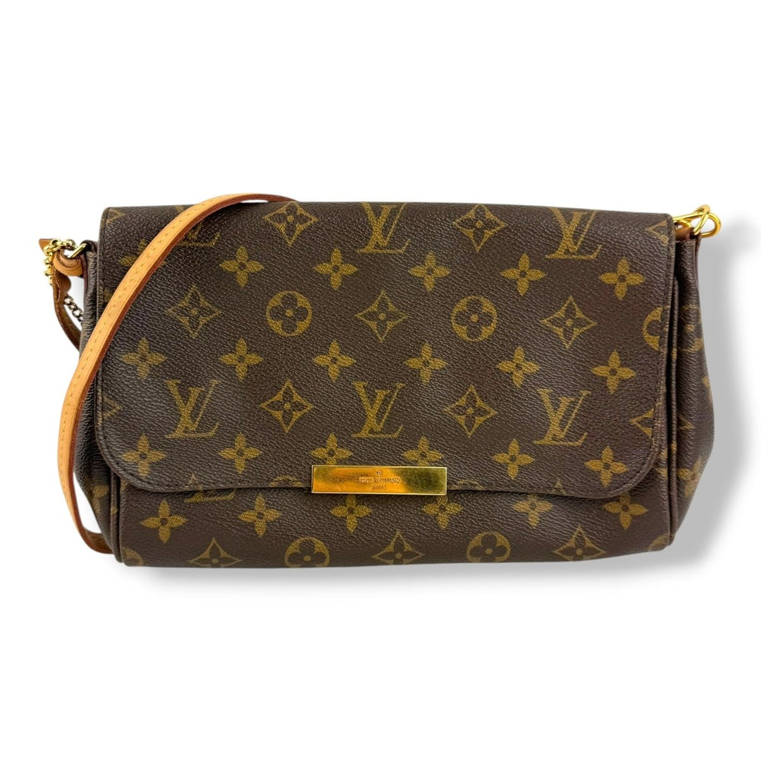 Louis Vuitton Favorite MM Brown Monogram Crossbody Handbag - Lux Central