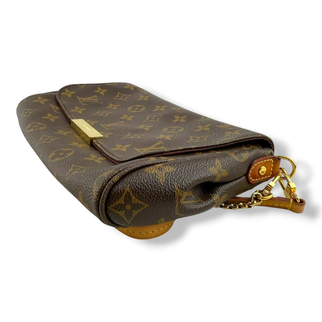 Louis Vuitton Favorite MM Brown Monogram Crossbody Handbag - Lux Central