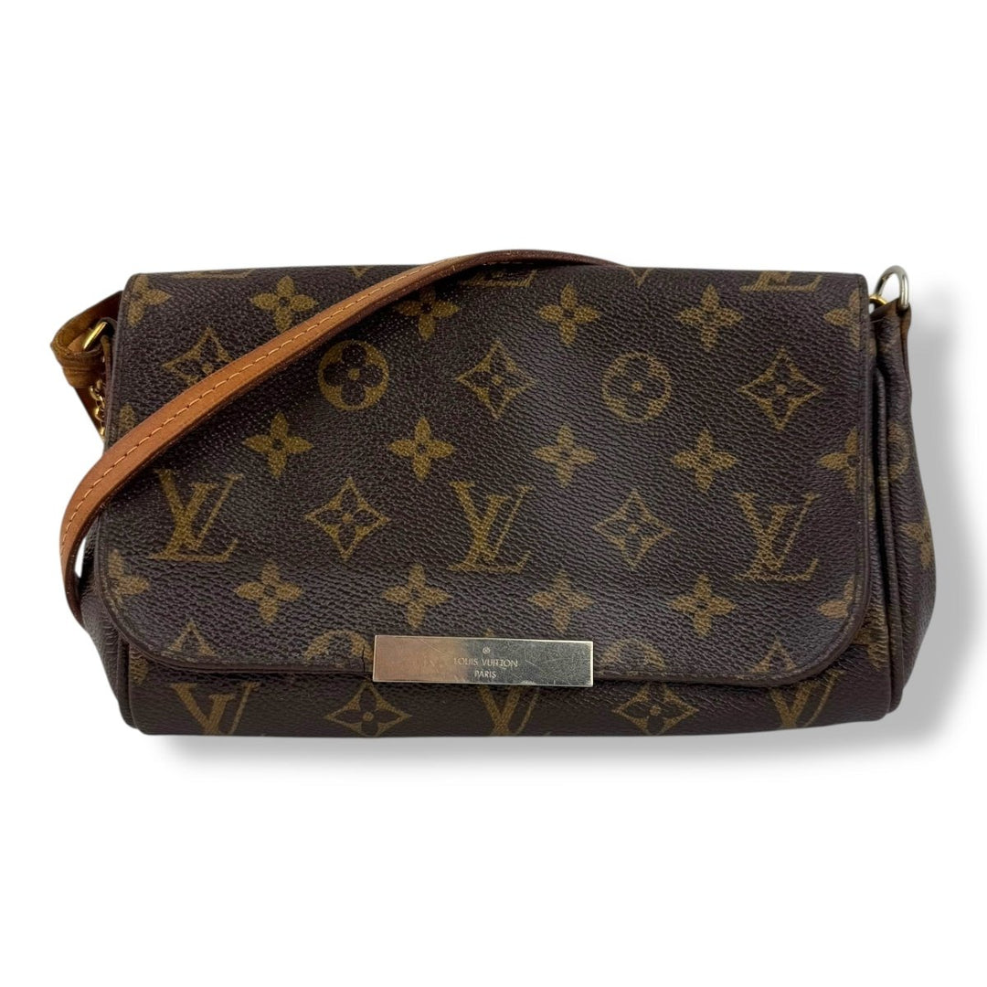 Louis Vuitton Favourite PM Brown Monogram Crossbody Handbag - Lux Central