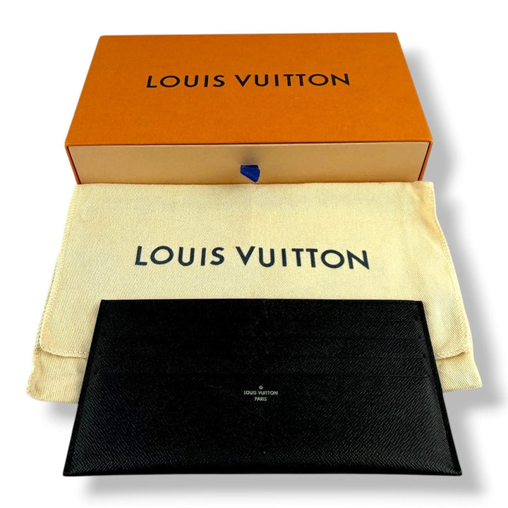 Louis Vuitton Felicie Pochette Black Epi Leather Handbag W/Insert - Lux Central