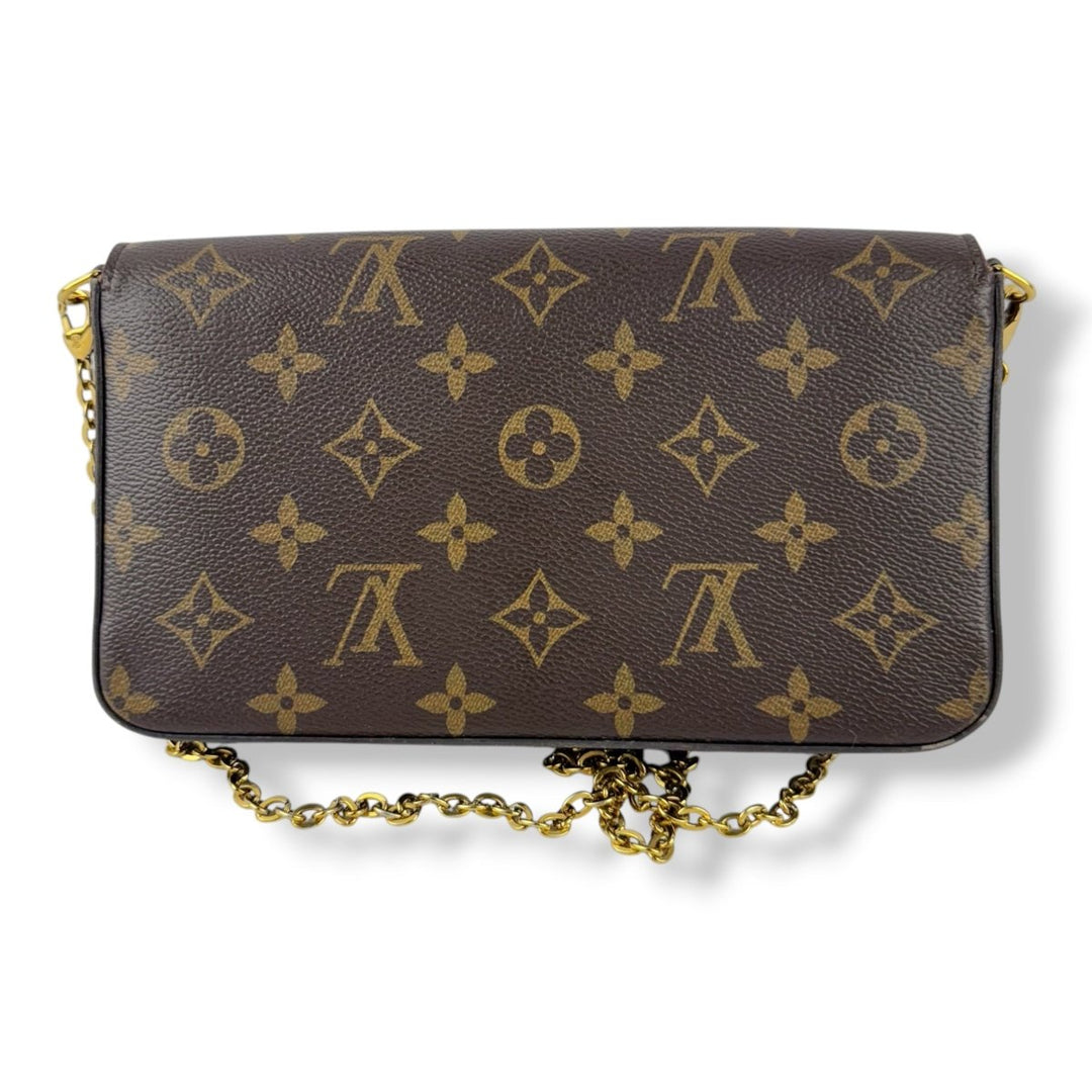 Louis Vuitton Felicie Pochette Brown Monogram Handbag - Lux Central
