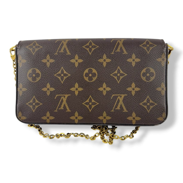 Louis Vuitton Felicie Pochette Brown Monogram Handbag - Lux Central