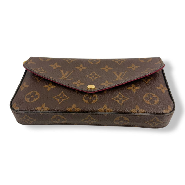 Louis Vuitton Felicie Pochette Brown Monogram Handbag - Lux Central
