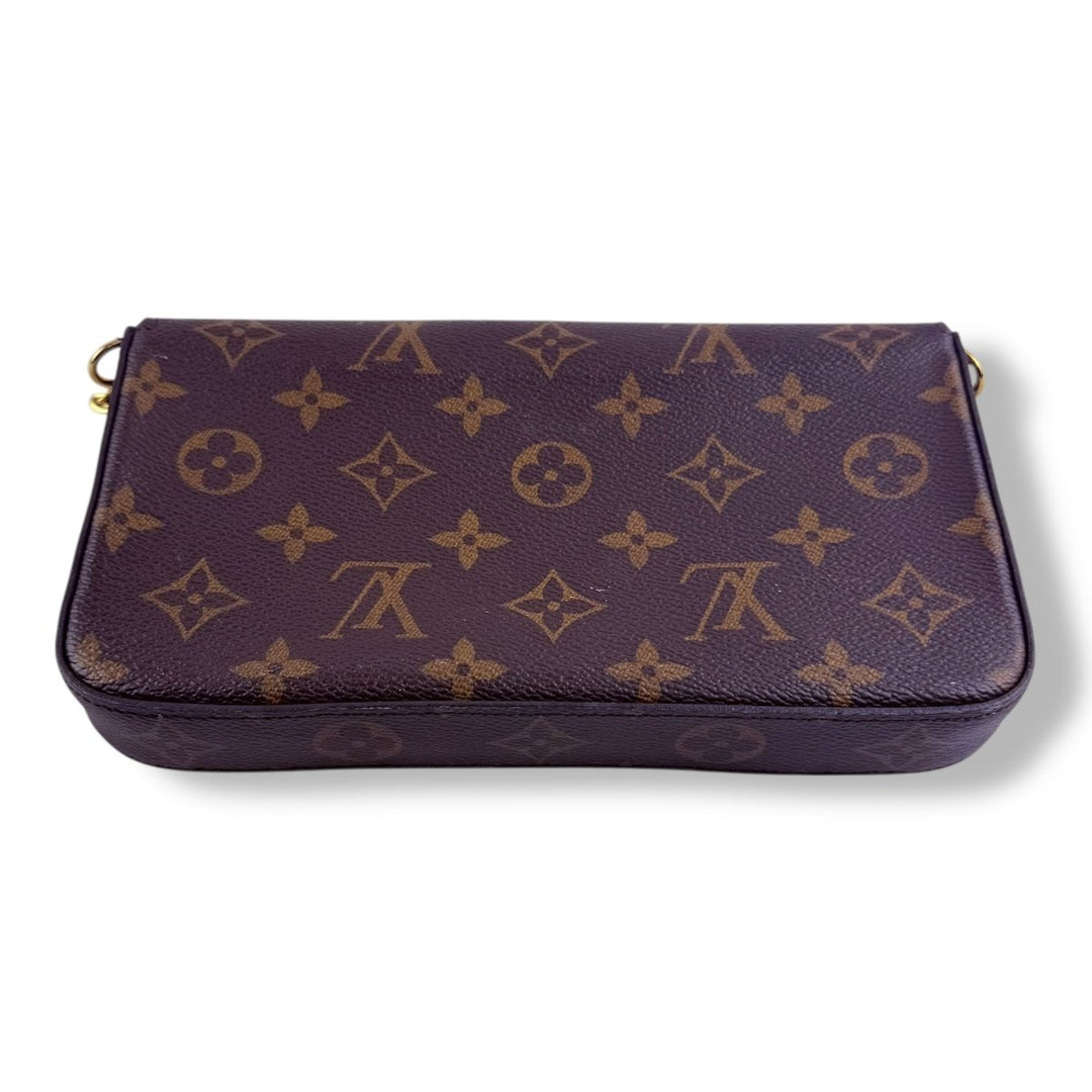 Louis Vuitton Felicie Pochette Brown Monogram Handbag - Lux Central