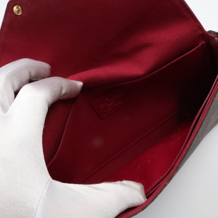 Louis Vuitton Felicie Pochette Brown Monogram Handbag - Lux Central
