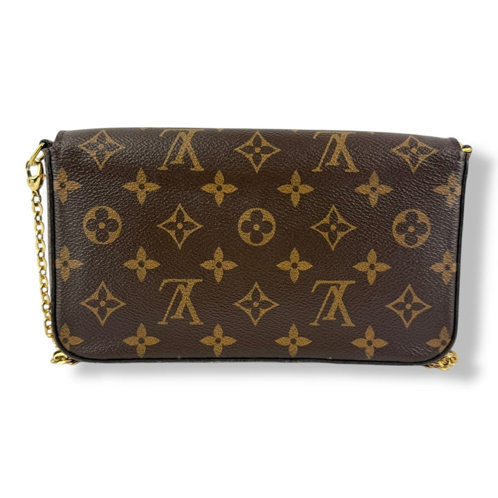 Louis Vuitton Felicie Pochette Brown Monogram Handbag - Lux Central