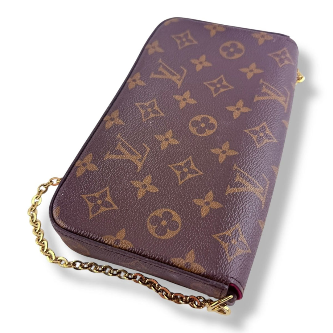 Louis Vuitton Felicie Pochette Brown Monogram Handbag - Lux Central