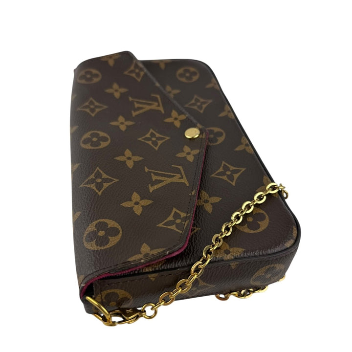 Louis Vuitton Felicie Pochette Brown Monogram Handbag - Lux Central