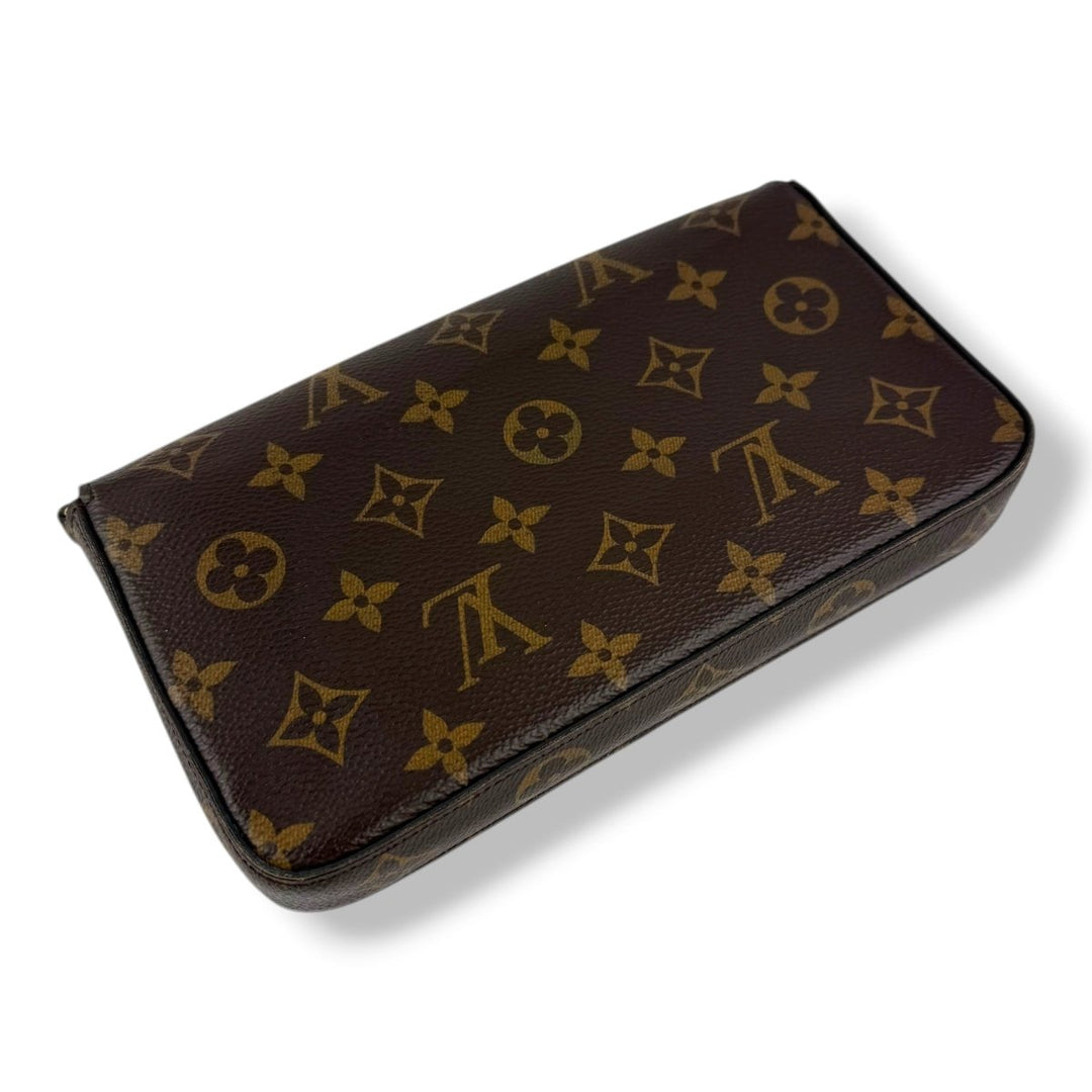 Louis Vuitton Felicie Pochette Brown Monogram Handbag - Lux Central