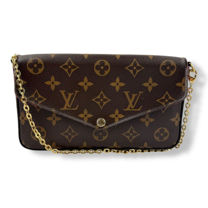 Louis Vuitton Felicie Pochette Brown Monogram Handbag - Lux Central