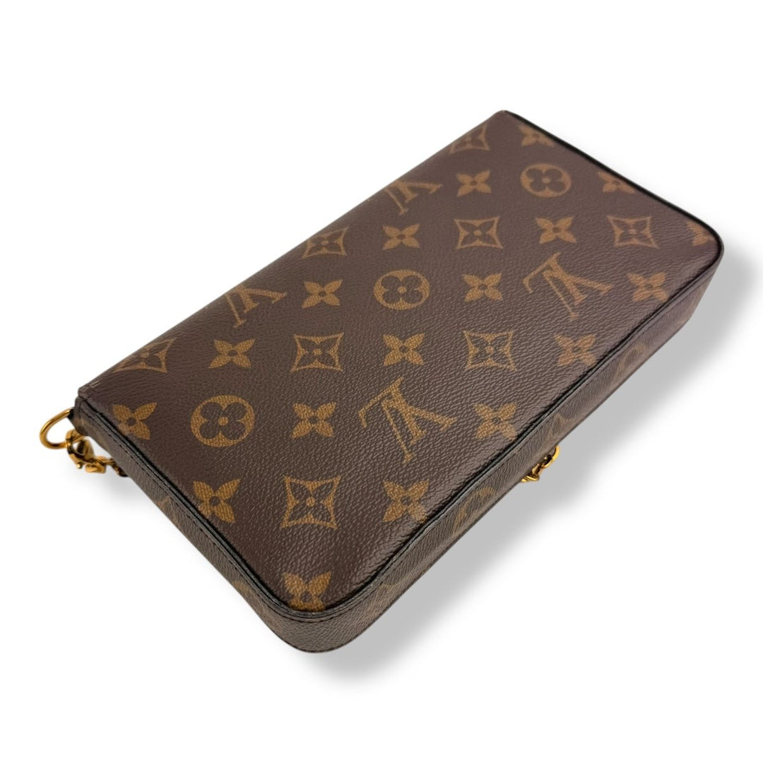Louis Vuitton Felicie Pochette Brown Monogram Handbag - Lux Central