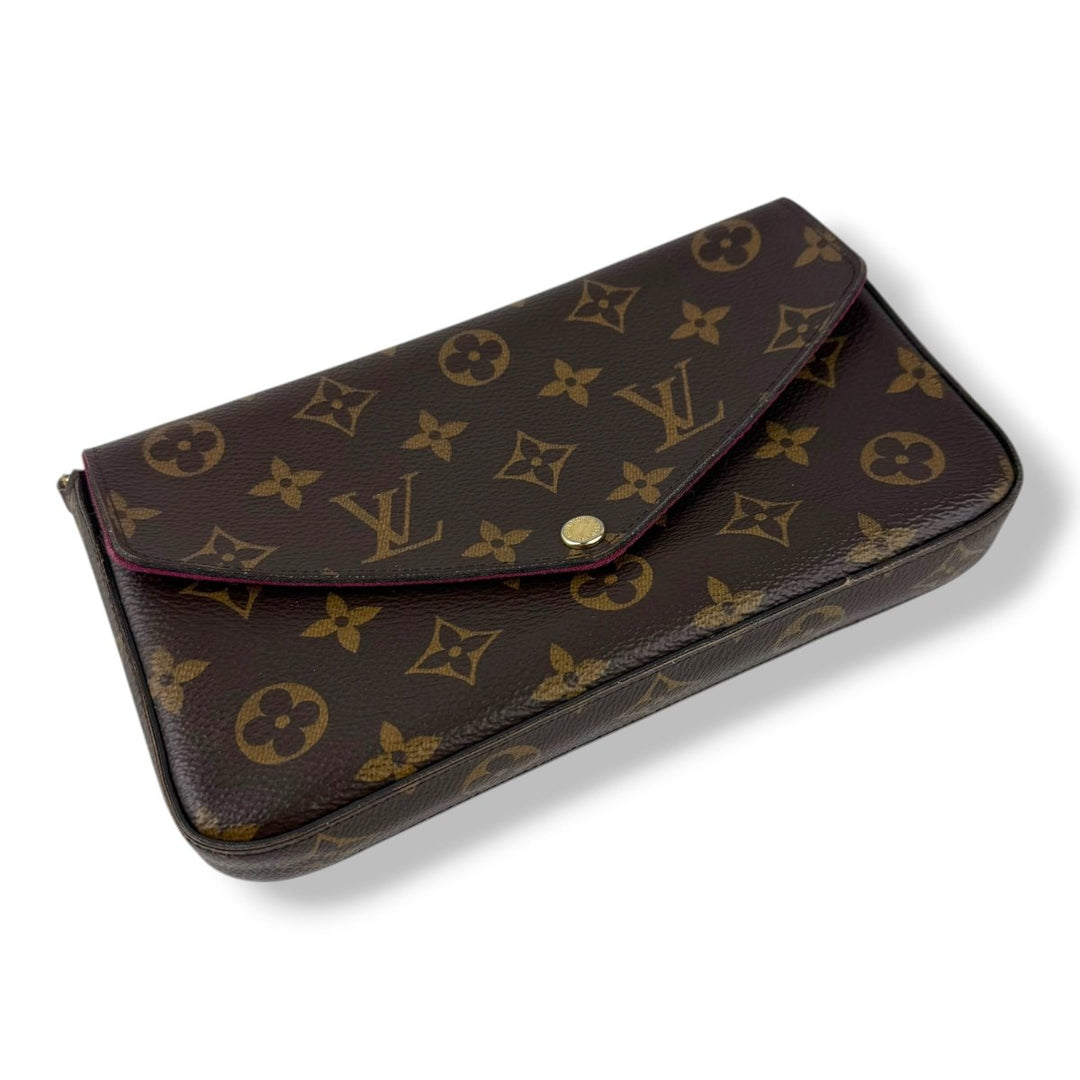 Louis Vuitton Felicie Pochette Brown Monogram Handbag - Lux Central