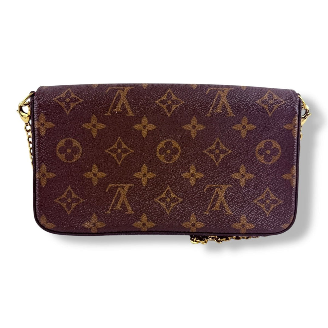 Louis Vuitton Felicie Pochette Brown Monogram Handbag - Lux Central