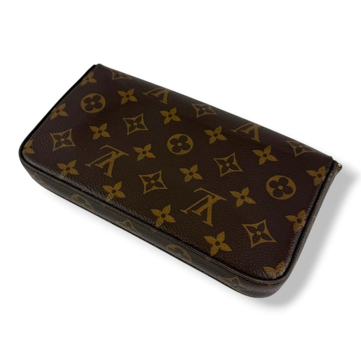 Louis Vuitton Felicie Pochette Brown Monogram Handbag - Lux Central