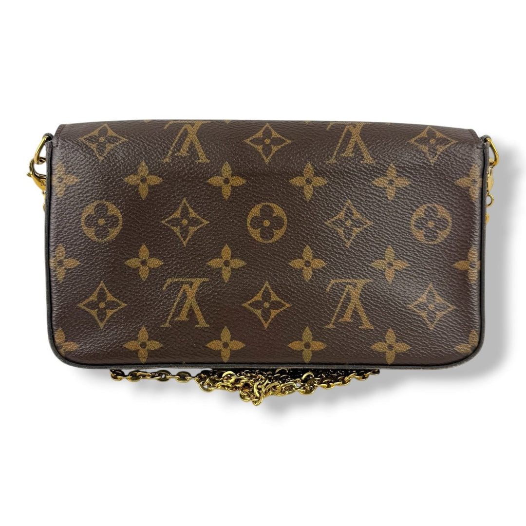 Louis Vuitton Felicie Pochette Brown Monogram Handbag - Lux Central