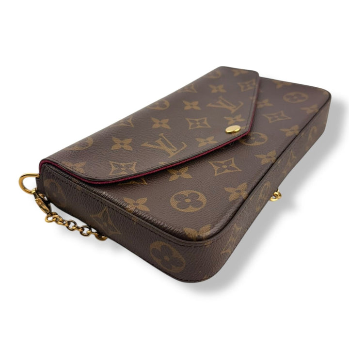 Louis Vuitton Felicie Pochette Brown Monogram Handbag - Lux Central