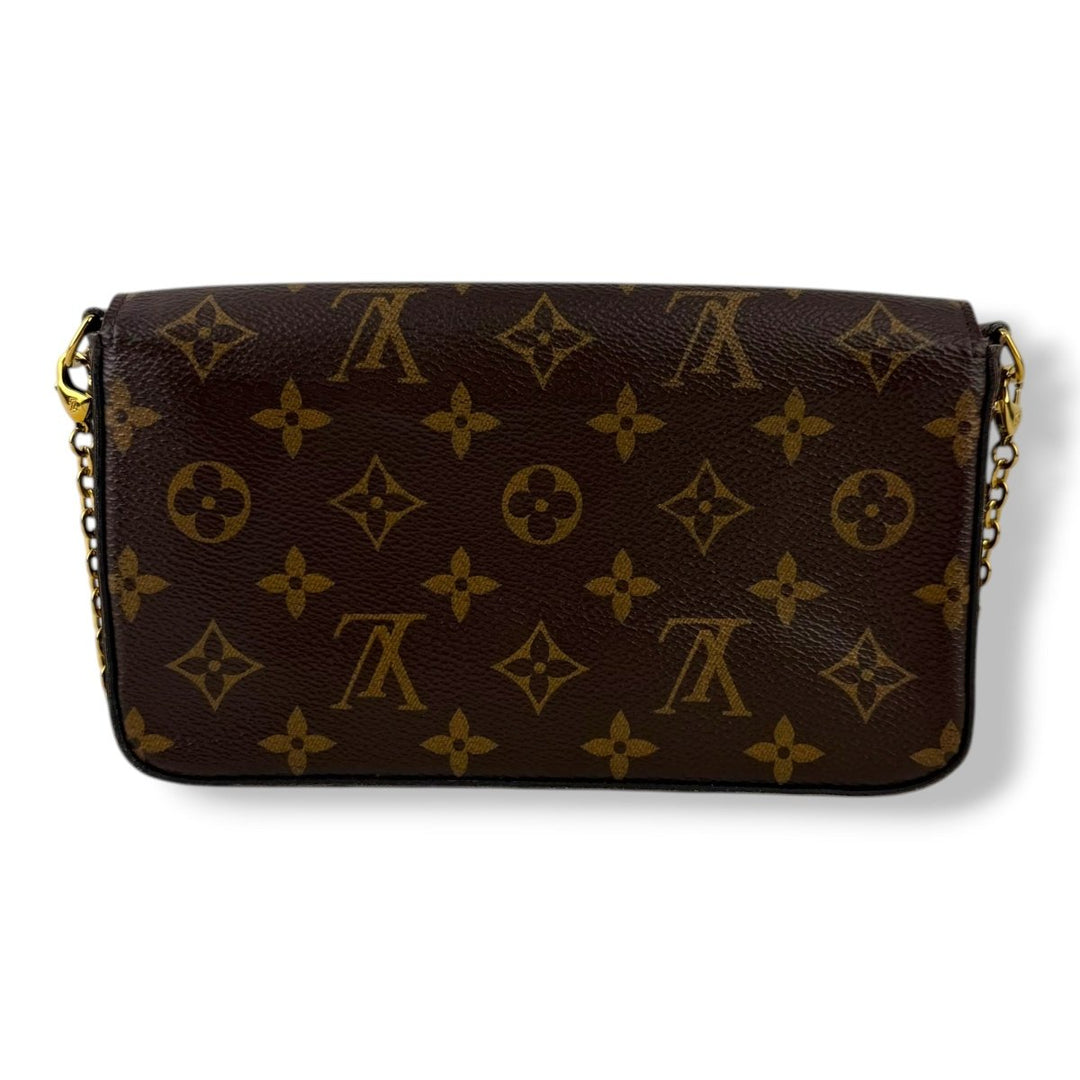 Louis Vuitton Felicie Pochette Brown Monogram Handbag - Lux Central