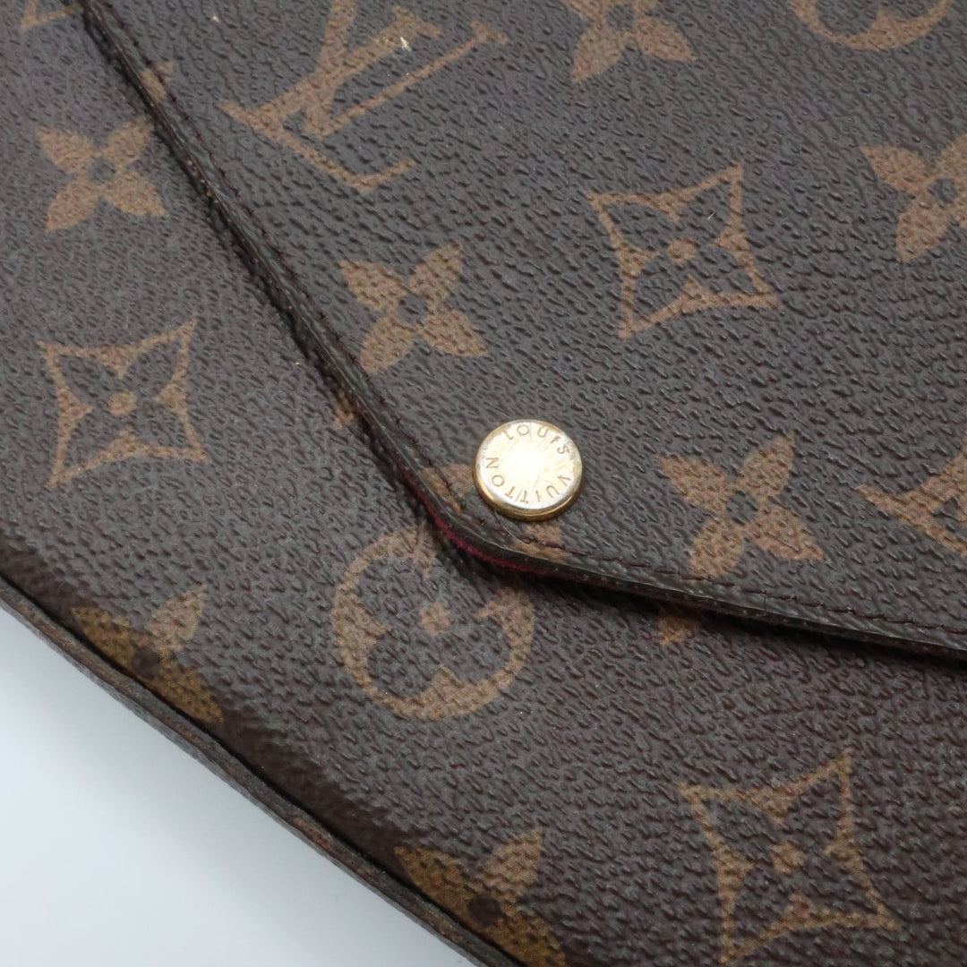Louis Vuitton Felicie Pochette Brown Monogram Handbag - Lux Central